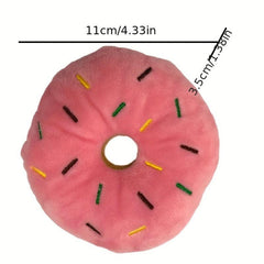 Donut Pet Squeaky Plush Toy Durable Chew Toy For Dog
