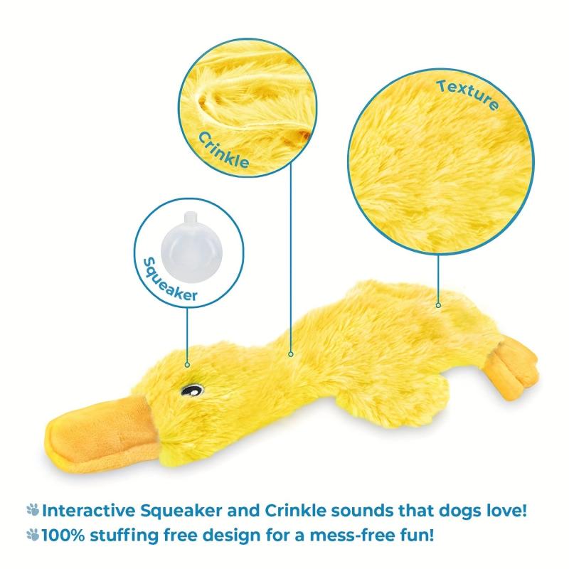Duck Chew Toy for Dogs Squeak Plush Toy