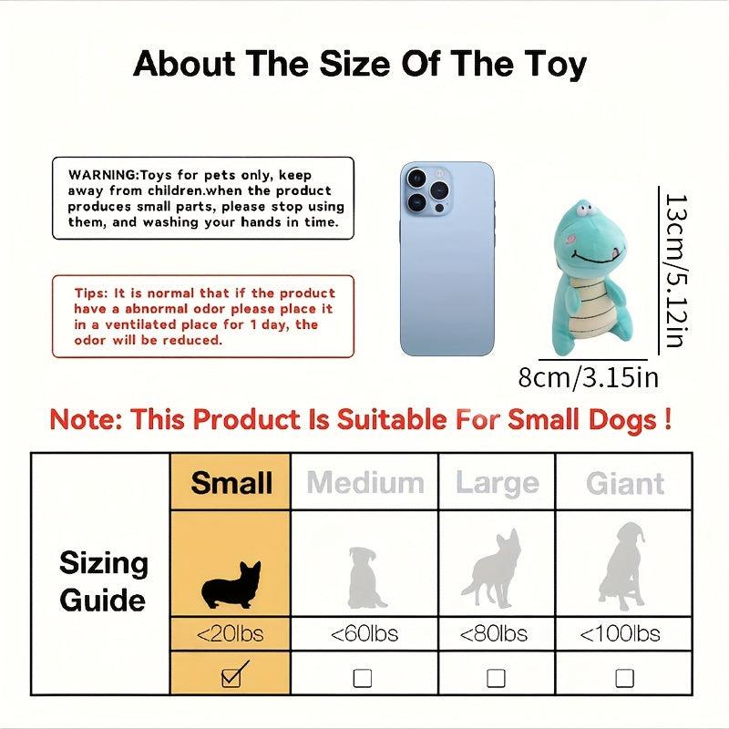 Dinosaur Pet Squeaky Plush Toy Chew Toy For Dog