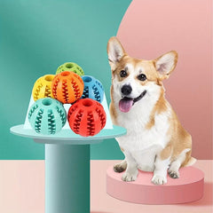 Dog Ball Toys Leaking Food Rubber Chew Molar Toy Interactive Toy