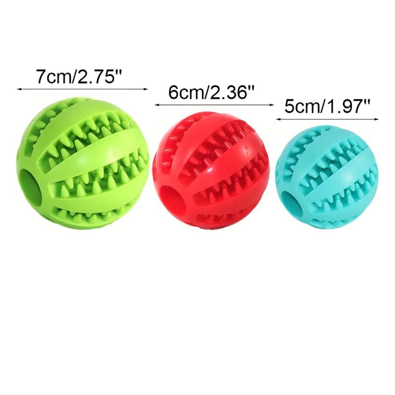 Dog Ball Toys Leaking Food Rubber Chew Molar Toy Interactive Toy
