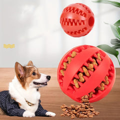 Dog Ball Toys Leaking Food Rubber Chew Molar Toy Interactive Toy