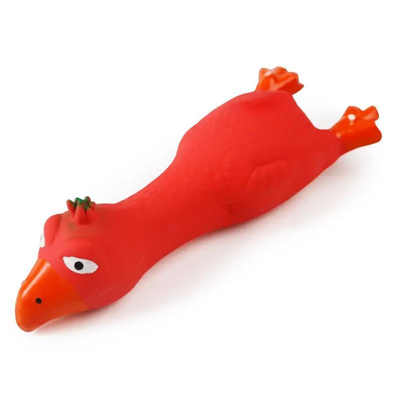 Chicken Durable Dog Chew Latex Toys Tough Squeaky Dog Grinding Teeth Toys