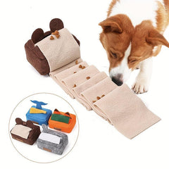 Interactive Pet Tissue Box Sound Toy for Dogs