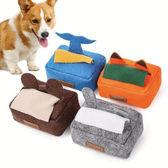 Interactive Pet Tissue Box Sound Toy for Dogs