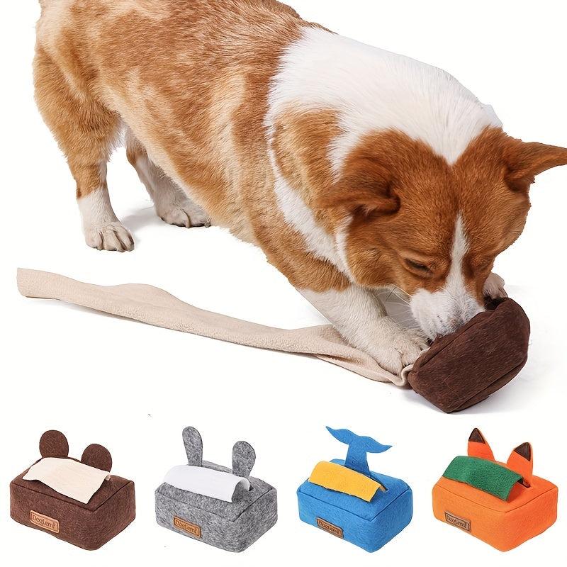Interactive Pet Tissue Box Sound Toy for Dogs