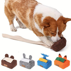 Interactive Pet Tissue Box Sound Toy for Dogs