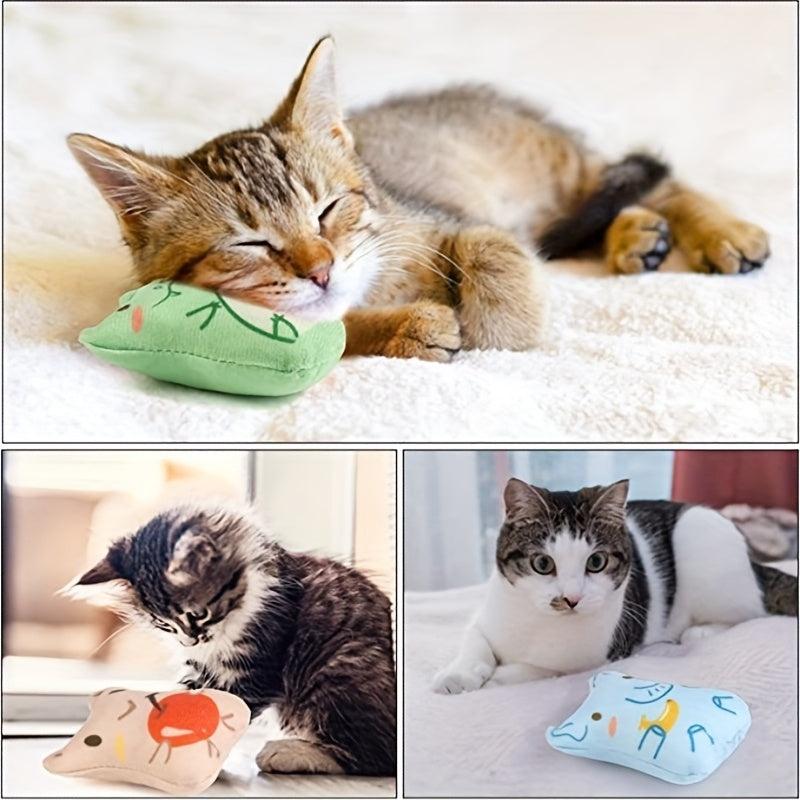 Interactive Plush Toy for Kittens and Cats Soft and Chewable Pet Toy