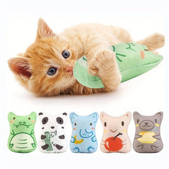 Interactive Plush Toy for Kittens and Cats Soft and Chewable Pet Toy