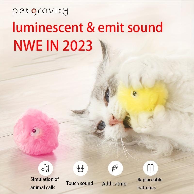 Smart Cat Toy Interactive Ball Training Pet Squeaky Toy For Cats