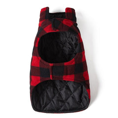 Dog Plaid Winter Vest Soft Warm Dog Coat Padded Puppy Jacket Thick Pet Clothes