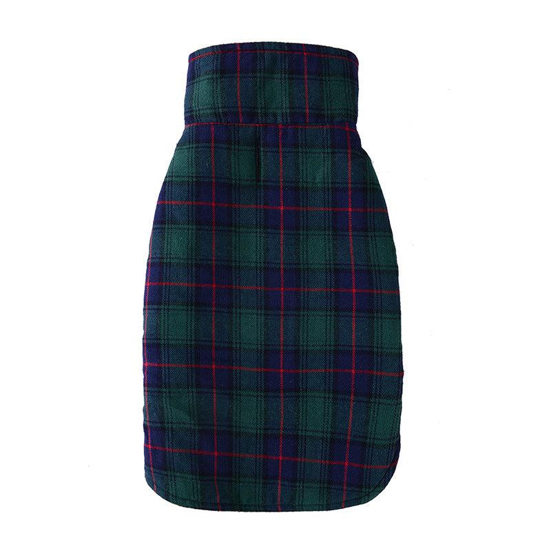 Dog Plaid Winter Vest Soft Warm Dog Coat Padded Puppy Jacket Thick Pet Clothes