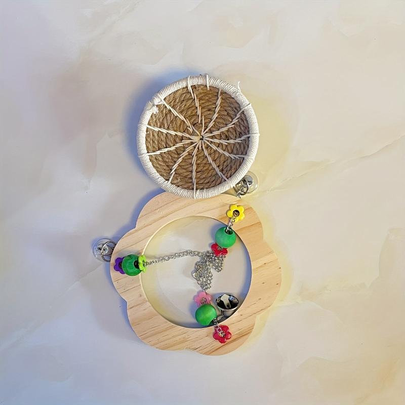 Cotton Rope Bird Breeding Nest Hanging Rest Bed Swing Hammock Toy