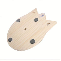 Wooden Cat Toys Scratch Board Post Interactive Toy