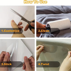 5pcs Cat Scratch Deterrent Tape Clear Double Sided Furniture Protectors