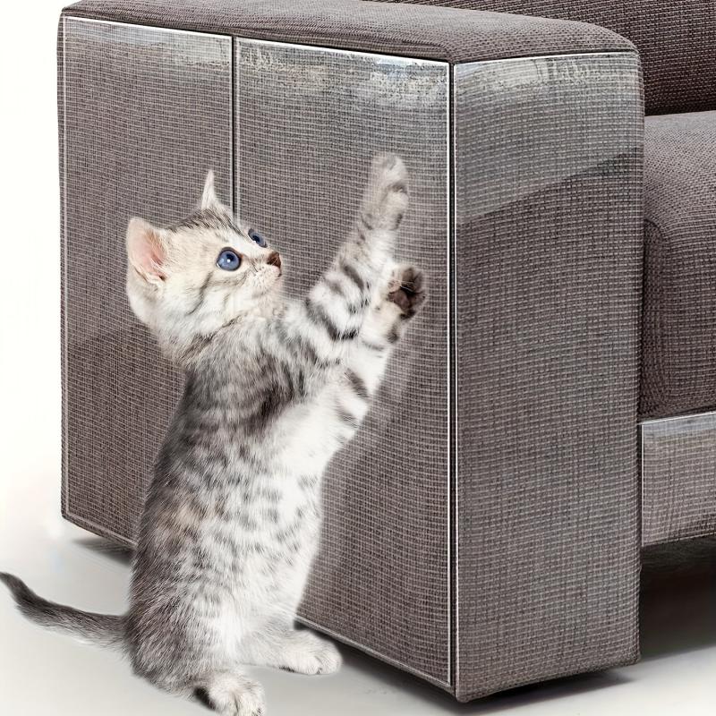 5pcs Cat Scratch Deterrent Tape Clear Double Sided Furniture Protectors