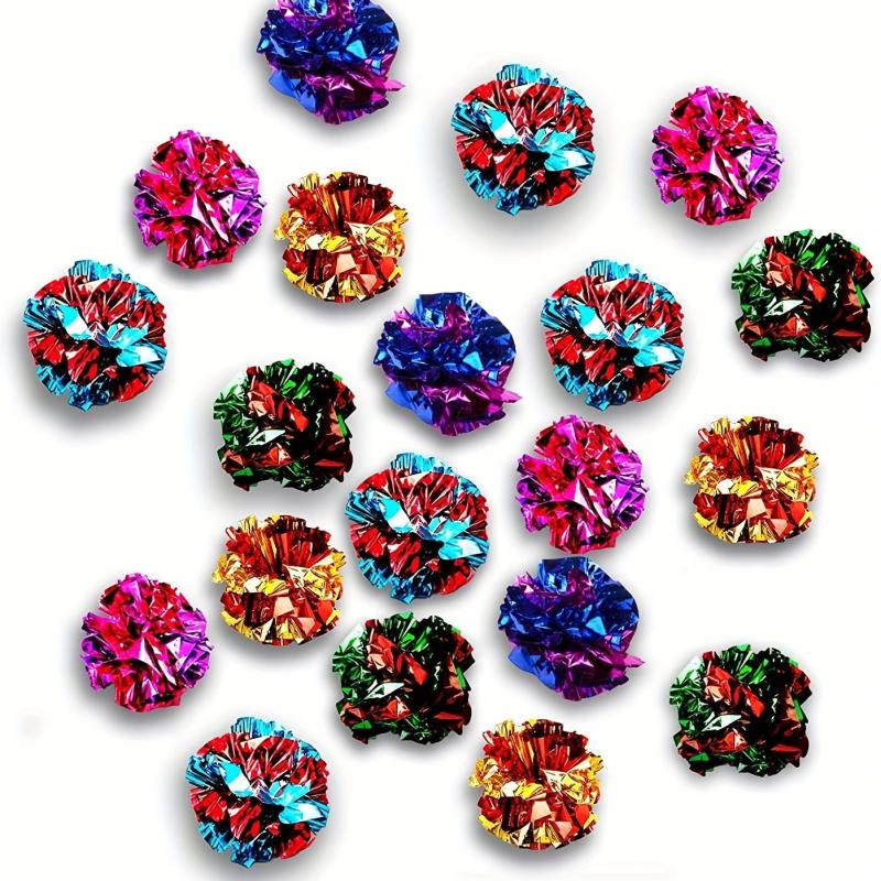 Colorful Parrot Crinkle Toys Rattle Paper Balls - Indoor Fitness Activity