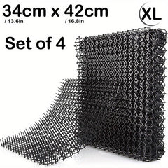 4pcs Cat Scat Mats With Spikes Prickle Strips - Cat Deterrent Spikes