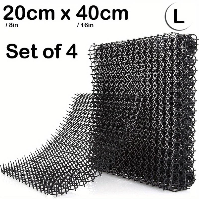 4pcs Cat Scat Mats With Spikes Prickle Strips - Cat Deterrent Spikes