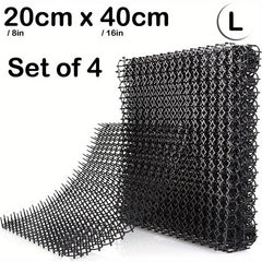 4pcs Cat Scat Mats With Spikes Prickle Strips - Cat Deterrent Spikes