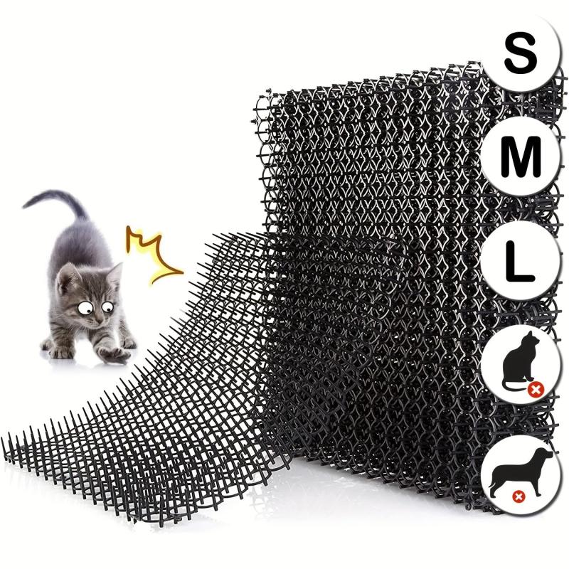 4pcs Cat Scat Mats With Spikes Prickle Strips - Cat Deterrent Spikes