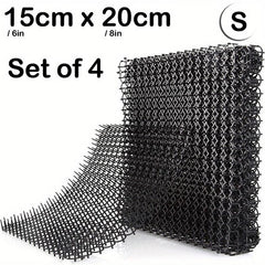 4pcs Cat Scat Mats With Spikes Prickle Strips - Cat Deterrent Spikes