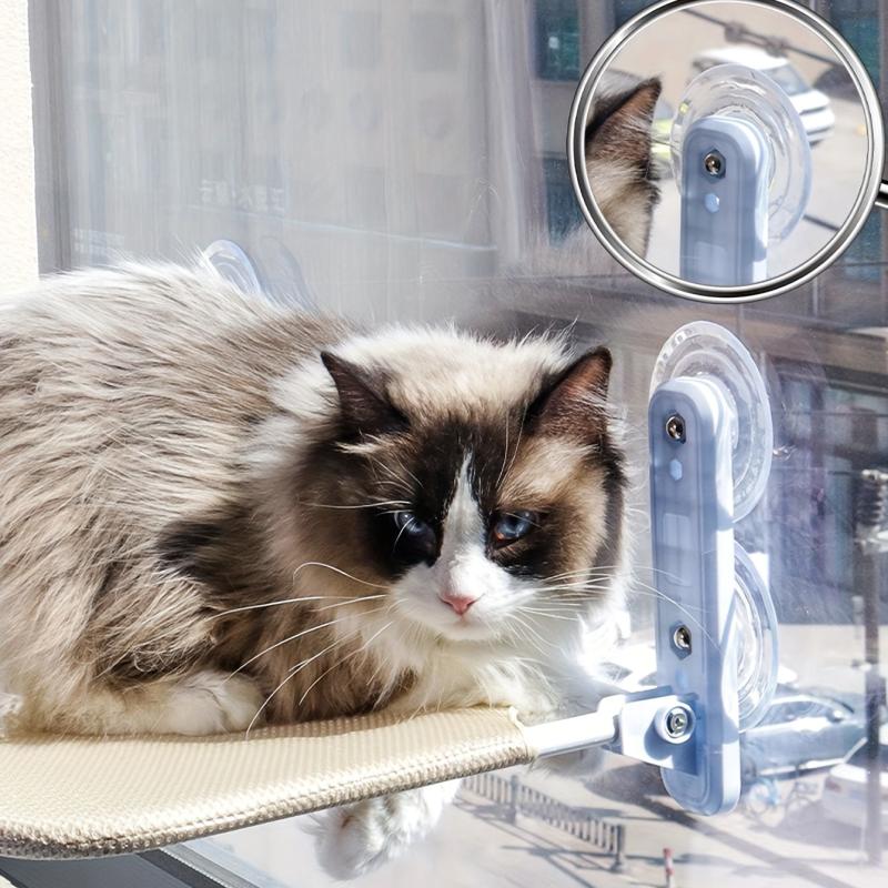 Cat Hammock Window Perch Suction Cup Hanging Cat Nest Washable Cat Bed