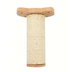 Wall Mounted Cat Scratching Post Sisal Wooden Climbing Step