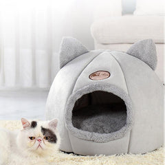 Winter Warm Cat Bed Comfortable Cat Nest Cave Pets Tent