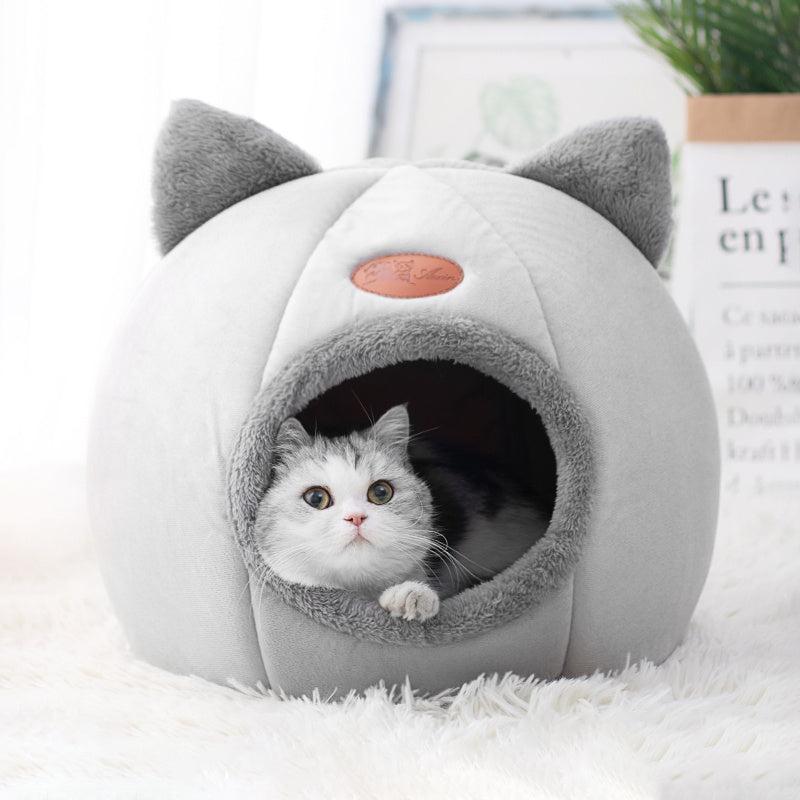 Winter Warm Cat Bed Comfortable Cat Nest Cave Pets Tent