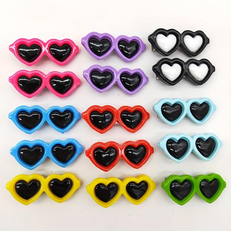 5pcs Pet Hair Accessories Sunglasses Dog Hair Clips and Bows