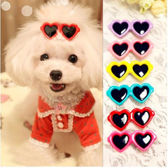 5pcs Pet Hair Accessories Sunglasses Dog Hair Clips and Bows