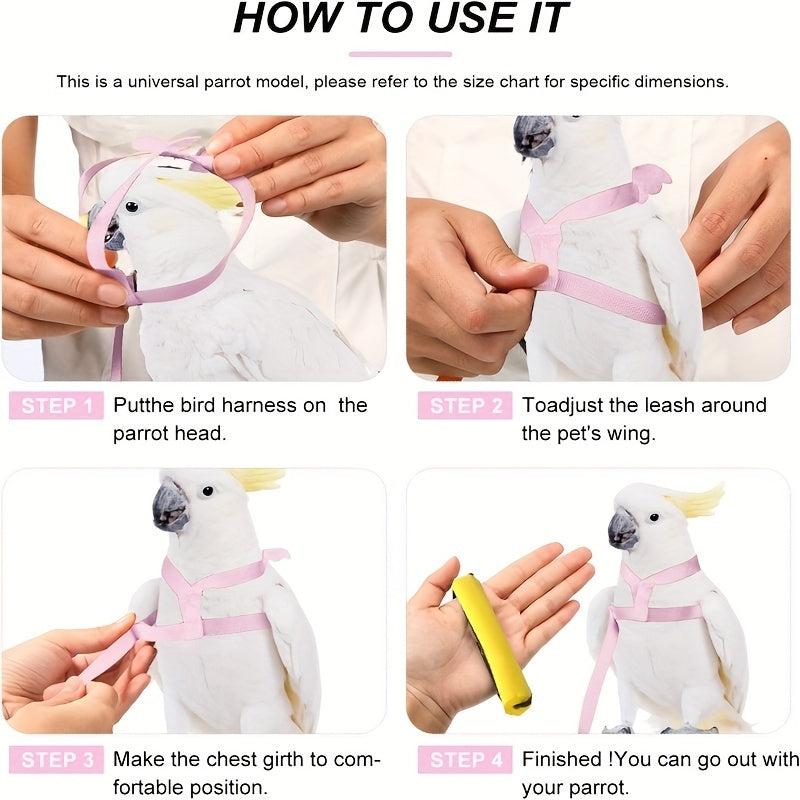 Parrot Ultra Light Flying Traction Rope for Bird Walking and Flying