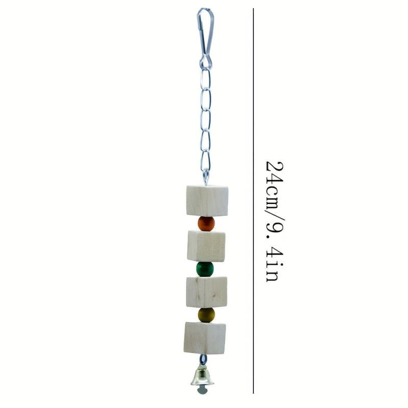 Durable Hanging Parrot Chew Toys for Cockatiels and Conures