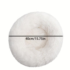Long Plush Cat Nest Deep Sleep Cat Bed Warm Cushion