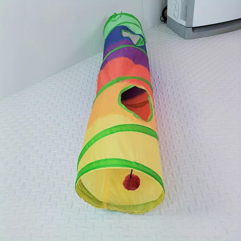 Foldable Cat Tunnel Interactive Pet Toy for Kittens Puppies Rabbits