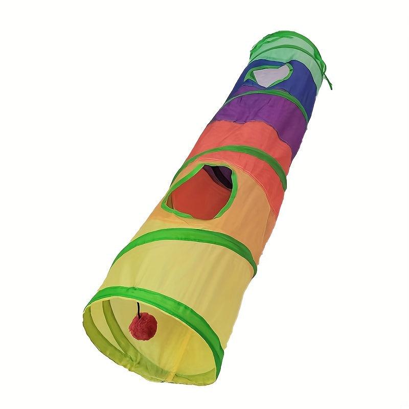Foldable Cat Tunnel Interactive Pet Toy for Kittens Puppies Rabbits