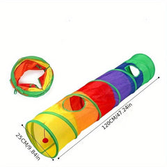 Foldable Cat Tunnel Interactive Pet Toy for Kittens Puppies Rabbits