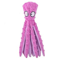 Octopus Pet Grinding Teeth Squeaky Plush Toy Chew Toy For Dog