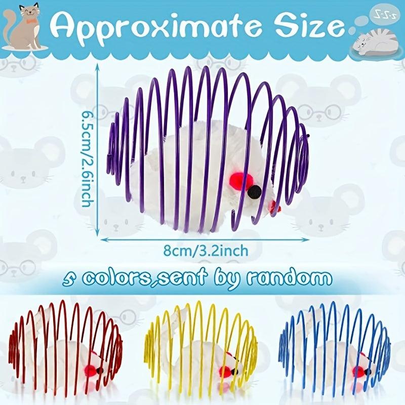 3pcs Colorful Spring Toy Set for Cats
