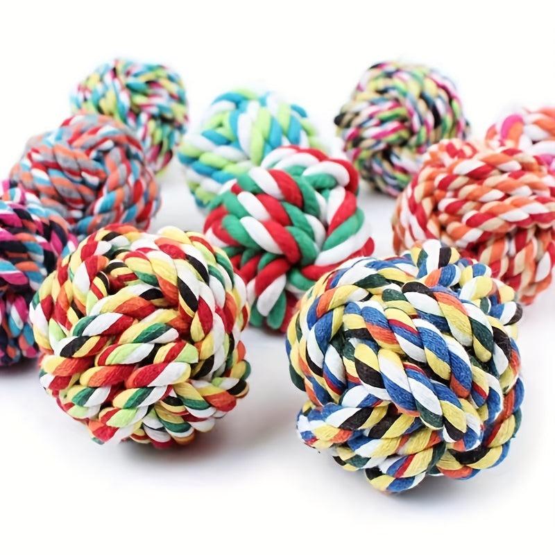 Radom Rope Knot Ball Dog Chew Toy for Boredom Relief