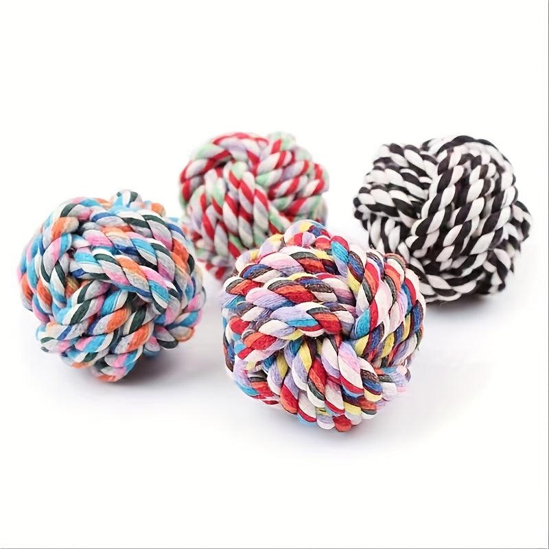Radom Rope Knot Ball Dog Chew Toy for Boredom Relief