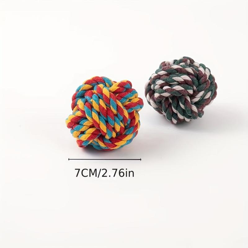 Radom Rope Knot Ball Dog Chew Toy for Boredom Relief