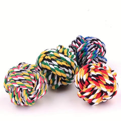 Radom Rope Knot Ball Dog Chew Toy for Boredom Relief