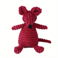 Durable Squeaky Plush Toy for Dogs, Teeth Grinding Chew Toy