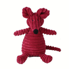 Durable Squeaky Plush Toy for Dogs, Teeth Grinding Chew Toy