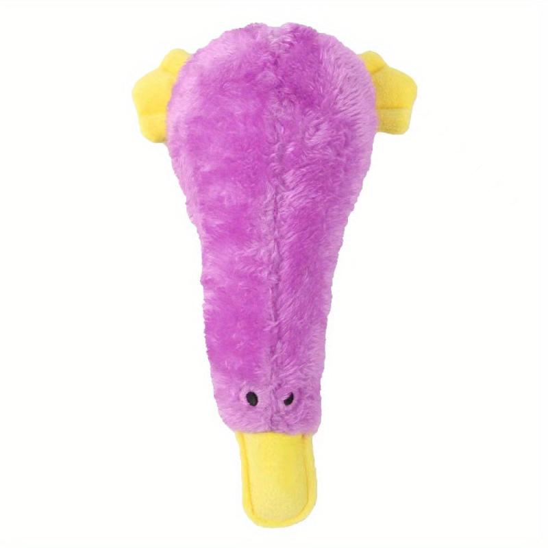 Interactive Plush Duck Dog Toy with Squeaker