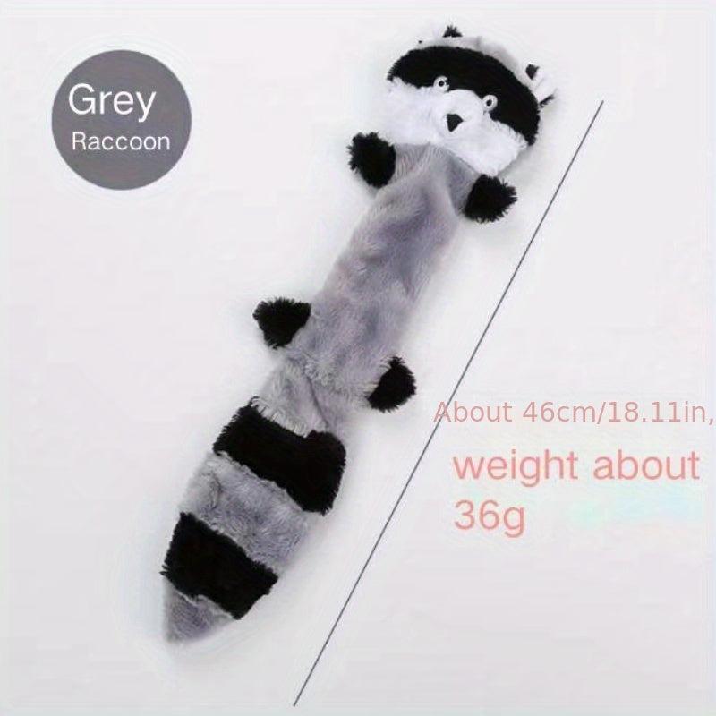 Plush Squeaky Fox Raccoon Squirrel Dog Toy