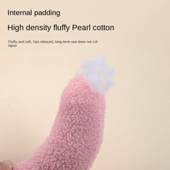 Cat Shaped U Plush Pillow For Deep Sleep Pet Soft Cushion