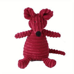 Durable Corduroy Dog Toys with Squeakers